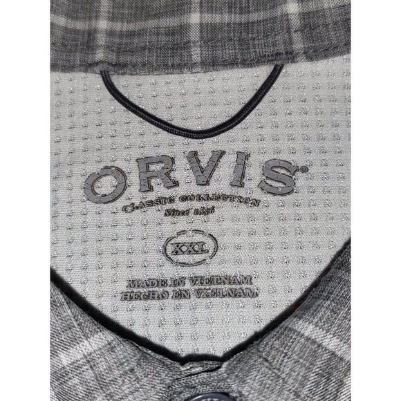 Orvis Fishing Button Up Shirts Men Sz XXL Johnson Supply Outdoor Utility Workwea - Picture 9 of 10